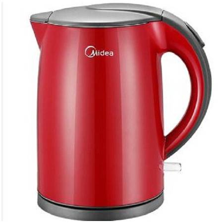 美的 midea 不銹鋼電熱水壺 1.5l容量 無縫一體內膽 雙層防燙燒水